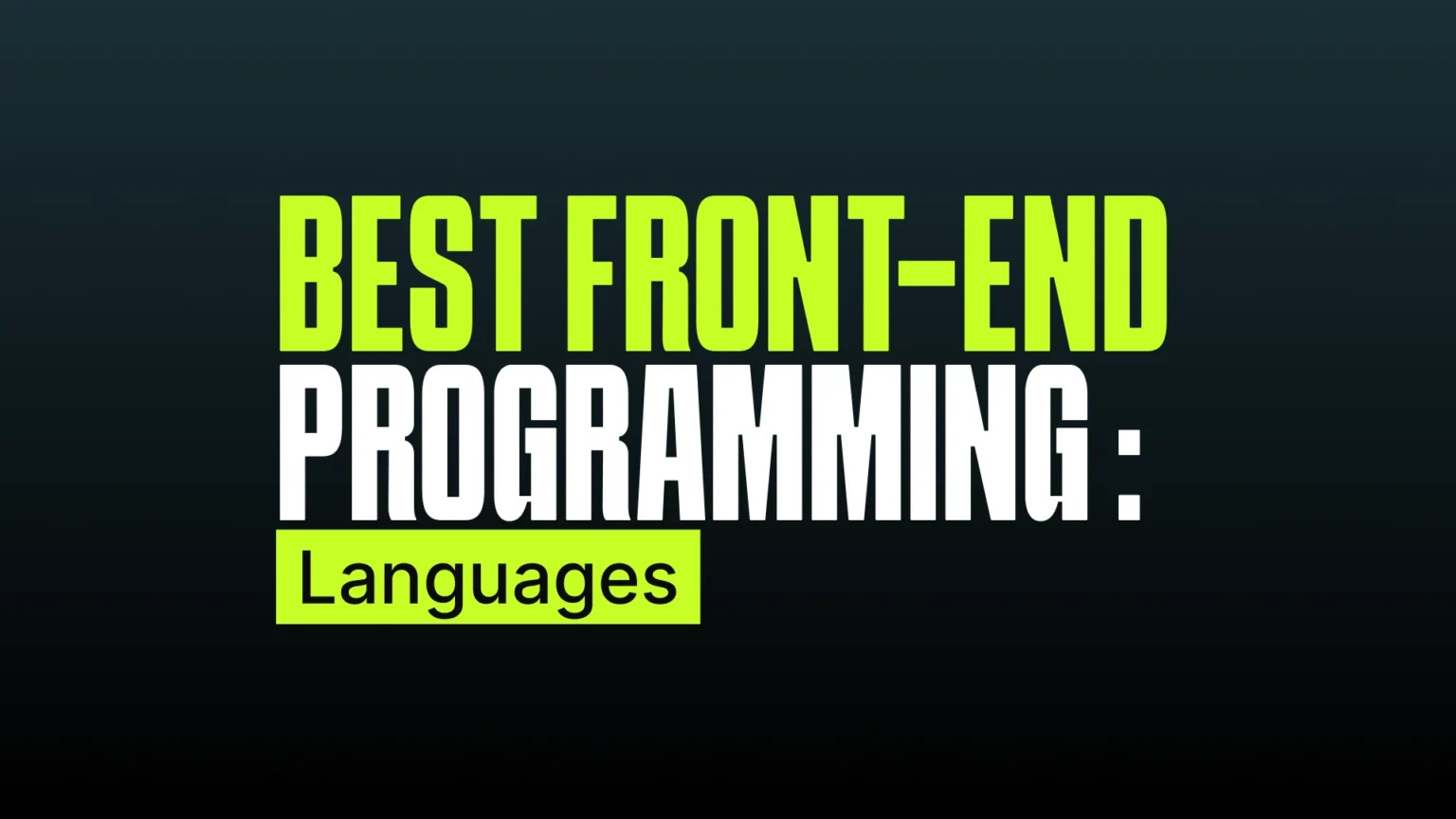 Front-End Programming